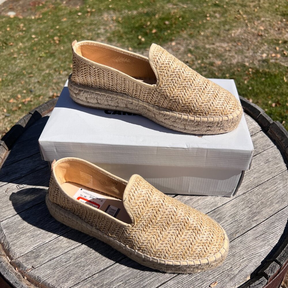 NWT La Canadienne Clay Rattan Platform Loafer - Size 8.5 - Picture 8 of 16